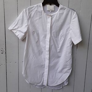 Phillip Lim white top short sleeve size 0